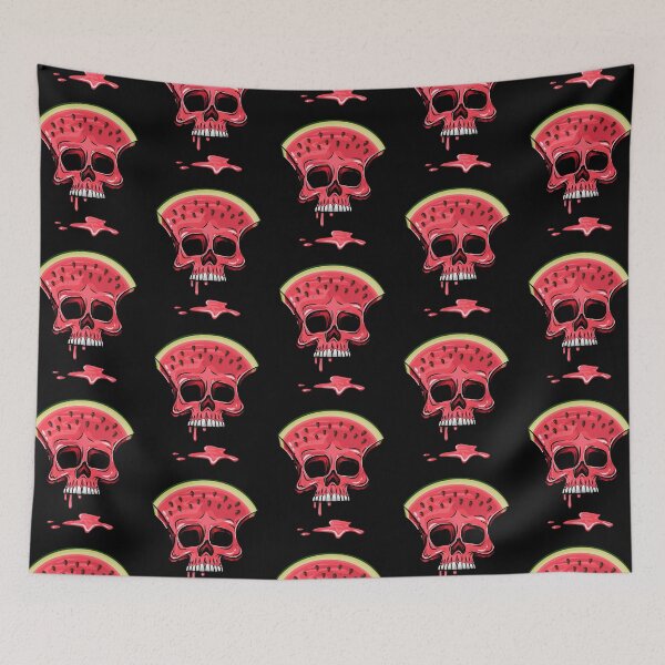Item preview, Watermelon Skull Halloween Gift Funny Fruits Beaches Hawaii designed and sold by Teeleo.