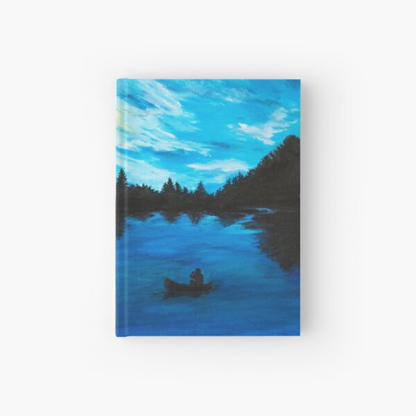 Midnight Canoe Hardcover Journal