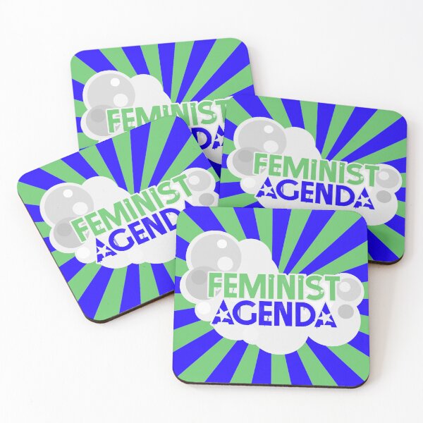 Item preview, Feminist Agenda - Green and Blue designed and sold by TheVerse.