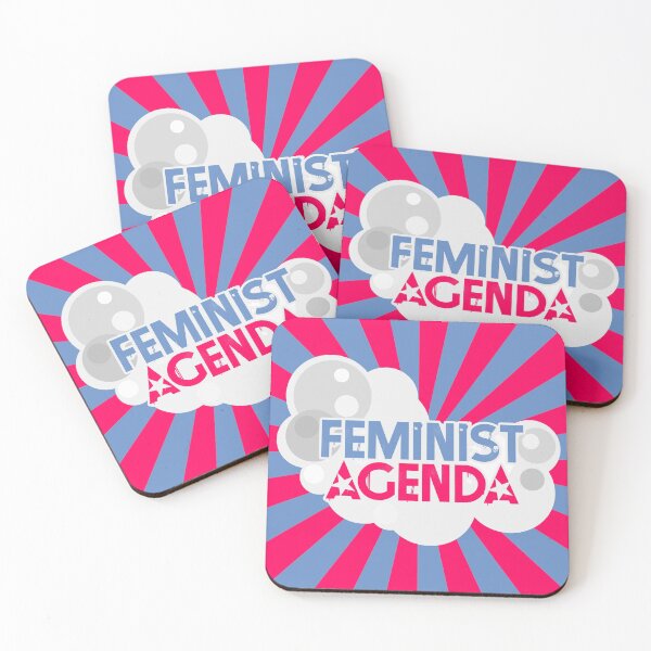 Item preview, Feminist Agenda - Blue and Pink designed and sold by TheVerse.
