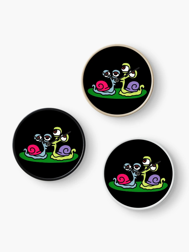 Thumbnail 3 of 4, Clock, Snails designed and sold by Rumpelstilskin.