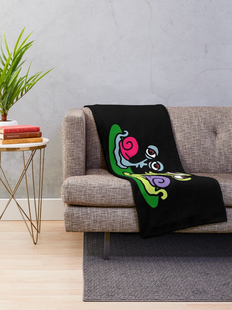 Thumbnail 2 of 6, Throw Blanket, Snails designed and sold by Rumpelstilskin.