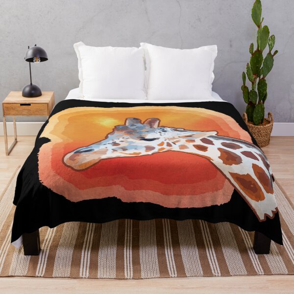 Item preview, Amazing Animals: Cute Giraffe Smiling on Colorful Sunburst designed and sold by GraffitiSoup.