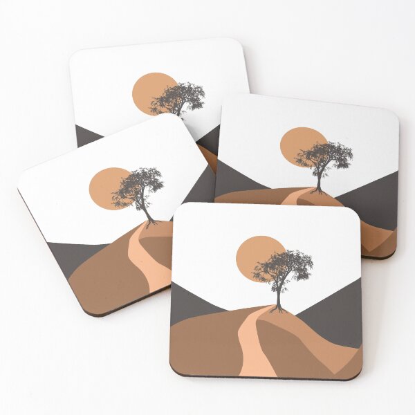 Item preview, Minimal landscape with tree designed and sold by StickersbyVW.