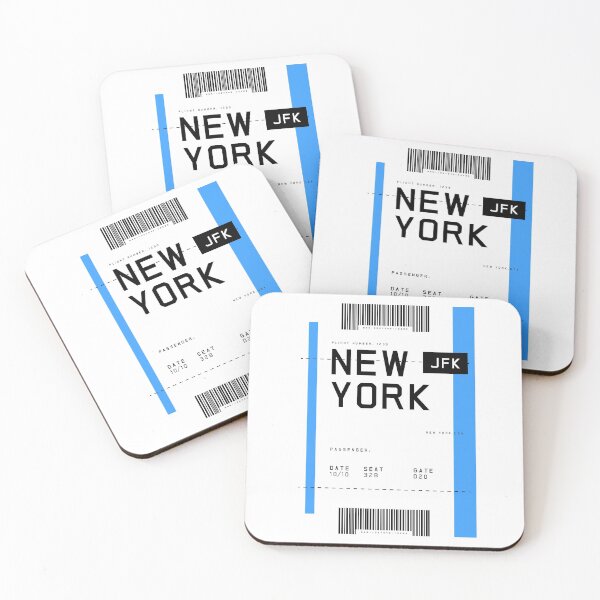 Item preview, New York Boarding Pass designed and sold by Mercury Club.