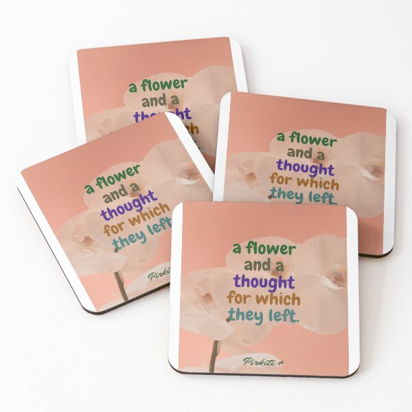Item preview, a flower and a thought for which they left designed and sold by pirikiti64-.