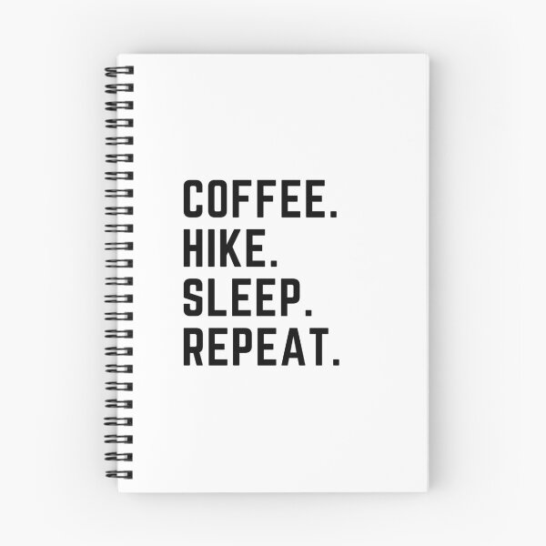 Item preview, Hike Sleep Repeat hiking sticker shirt mug designed and sold by turnipjoestudio.