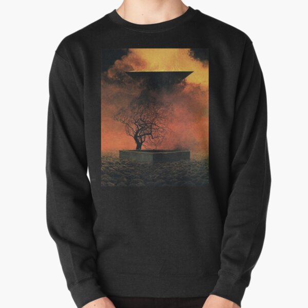 Untitled, by Zdzisław Beksiński Pullover Sweatshirt