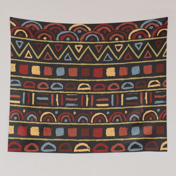 Item preview, Multi-Pattern Modern Boho Chic Aztec-African Fabrics Aesthetics [#142] designed and sold by AfriStyleUK.