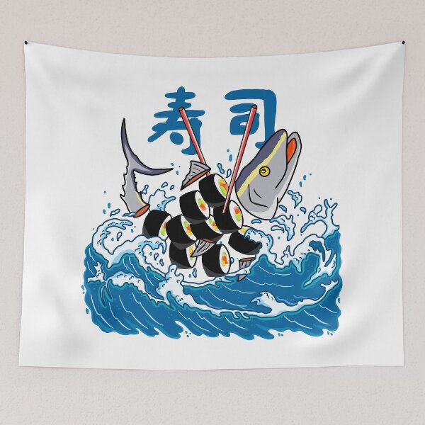 Item preview, Tuna Sushi in the Wave designed and sold by Kimprut.