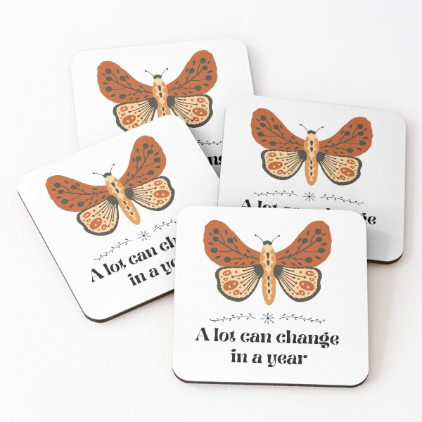 Item preview, A lot Can Change in a Year Butterfly Boho 70’s Art designed and sold by Dollfacedesign.