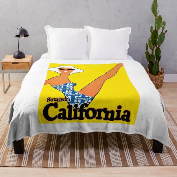 Item preview, 1950s Santa Fe Railway Southern California Travel Poster designed and sold by retrographics.