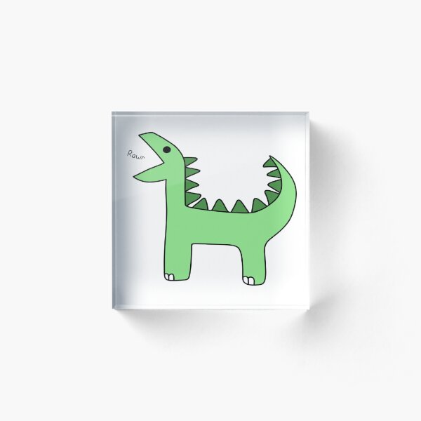 Dinosaur Acrylic Block