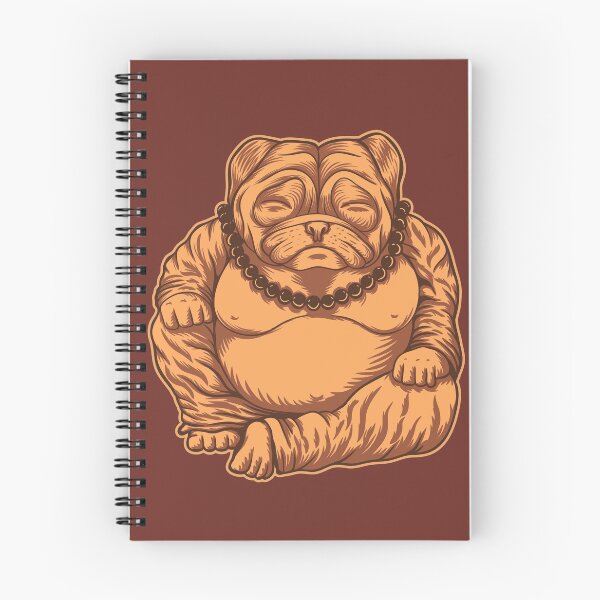 Item preview, Golden Budai Pug // Funny Fat Pug Buddha designed and sold by SLAG-Creative.
