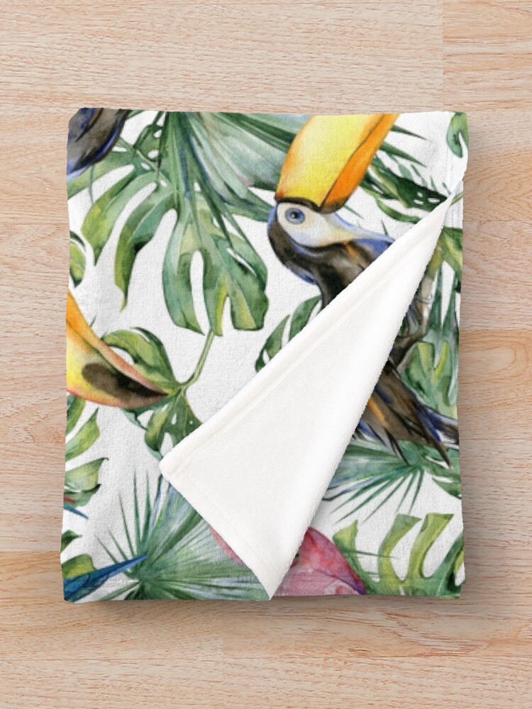 Alternate view of TROPICAL JUNGLE PATTERN Throw Blanket