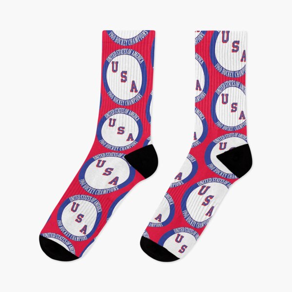 Item preview, American Fourth of July Celebration. Funny Father's Day gift for Hockey Dads.1960 USA Hockey Champions Logo.  designed and sold by GTOATlogos.