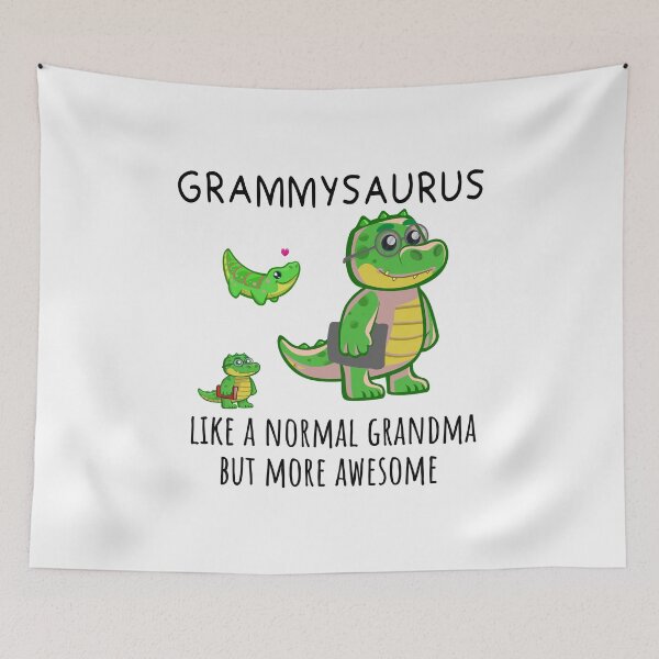 Item preview, grammysaurus like a normal grandma but more awesome Dinosaurs T-Shirt designed and sold by Ikgha.