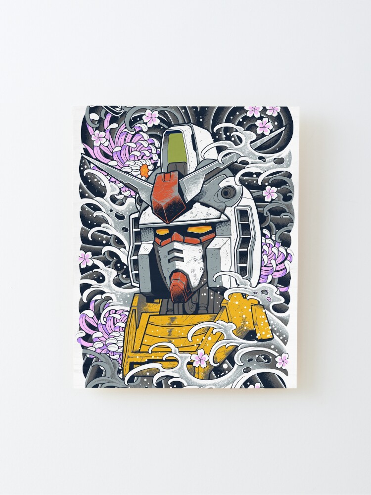 Alternate view of Super Awesome Gundam Mounted Print