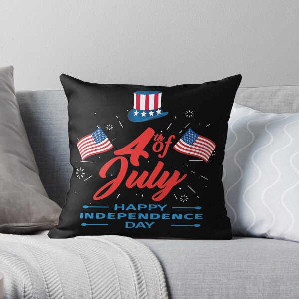 4th Of July Throw Pillow