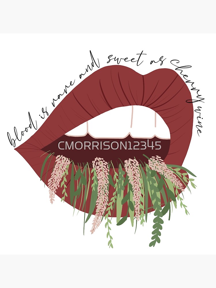 "Cherry Wine Lips Lyrics Hozier" Poster for Sale by CMORRISON12345