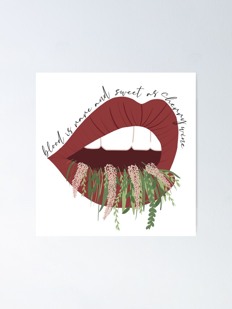 "Cherry Wine Lips Lyrics Hozier" Poster for Sale by CMORRISON12345