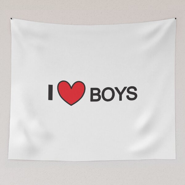 Item preview, I Love Boys I Heart Boys.  Black Print designed and sold by luvmhykdesigns.