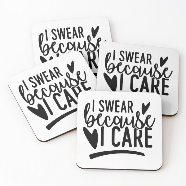 Item preview, I swear because I care designed and sold by SasKloset.