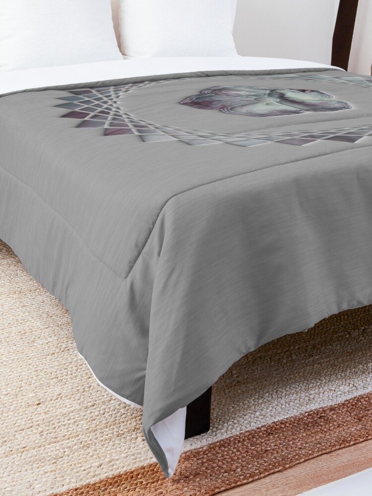 Alternate view of Tranquility; cherry blossom Comforter