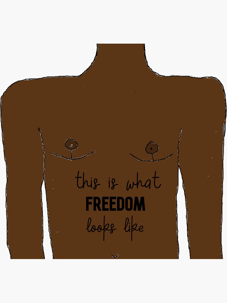 "Top Surgery is Freedom " Sticker by tristiannovack Redbubble