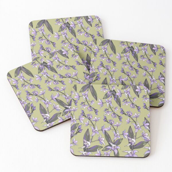 Item preview, Purple Orchid Pattern designed and sold by Sketchbook Designs.