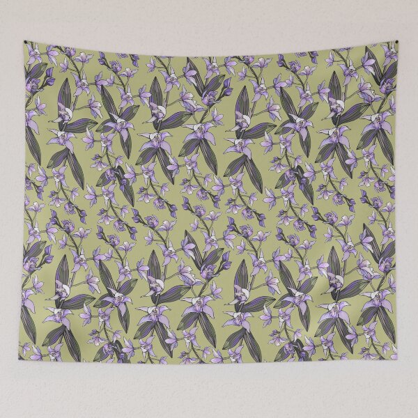 Item preview, Purple Orchid Pattern designed and sold by Sketchbook Designs.