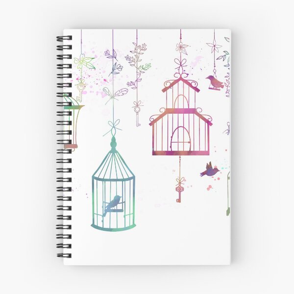 Item preview, Colorful Birds and Cages designed and sold by midnight2021.