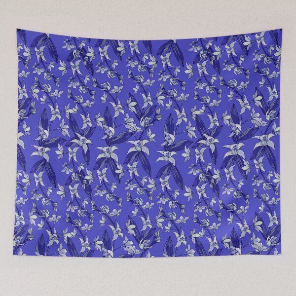 Item preview, Blue Orchid Pattern designed and sold by Sketchbook Designs.