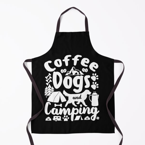 Item preview, Coffee Dogs And Camping | Sipping Caffeine With My Dog designed and sold by GravitiTees.