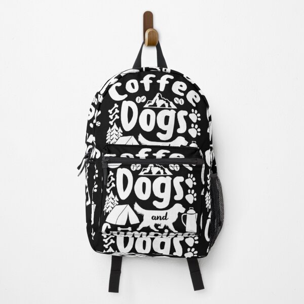 Item preview, Coffee Dogs And Camping | Sipping Caffeine With My Dog designed and sold by GravitiTees.