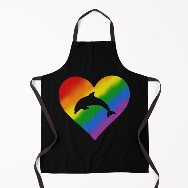 Item preview, Rainbow Dolphin Heart designed and sold by taylorrowan.