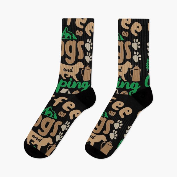 Item preview, Coffee Dogs And Camping | Caffeine My Dog And Campgrounds designed and sold by GravitiTees.