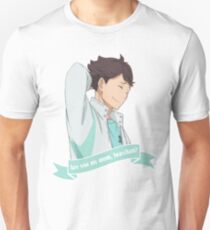 Camiseta ajustada Haikyuu !! ¿Eres mi madre Iwa-chan? (Oikawa Tooru)