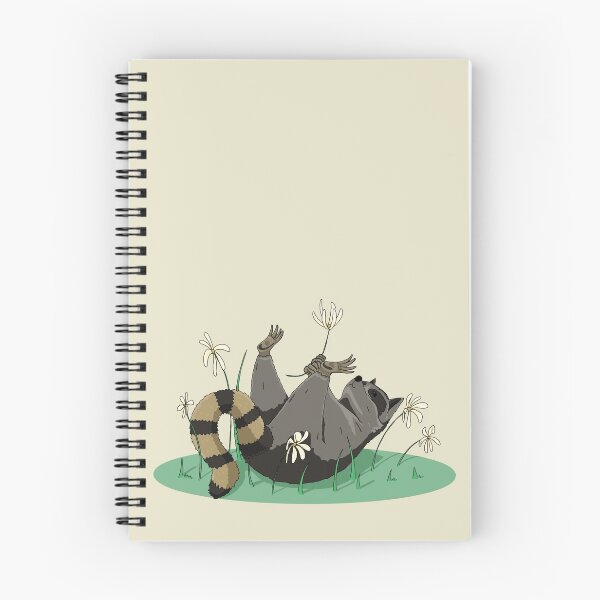 Item preview, Happy Raccoon Playing With Flowers designed and sold by jaypaints.