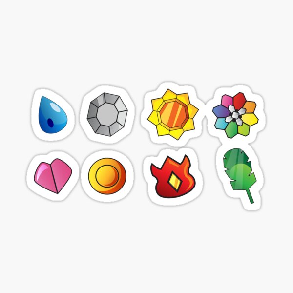 Gym Badges Sticker