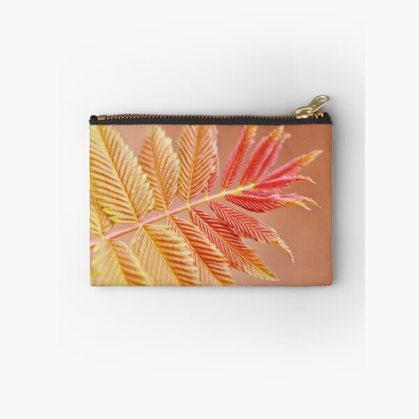 Item preview, Pretty peachy pink and orange colors photograph, a calming image of a beautiful leaf, with soft smoothing effect designed and sold by Orianah.