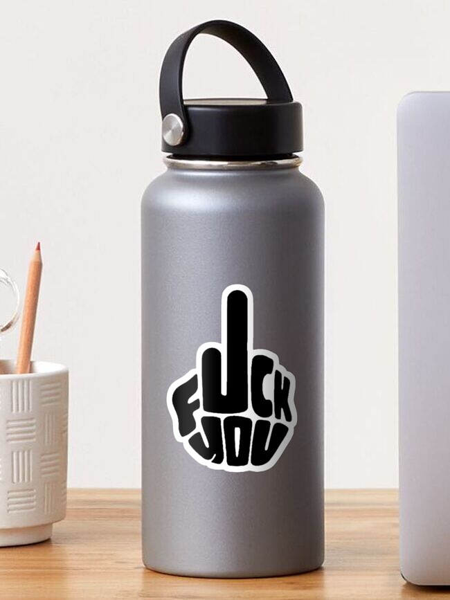 Thumbnail 1 of 3, Sticker, Middle Finger designed and sold by unionpride.
