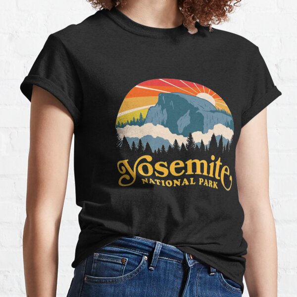 Yosemite National Park Retro Nature Hiking Tshirt Classic T-Shirt