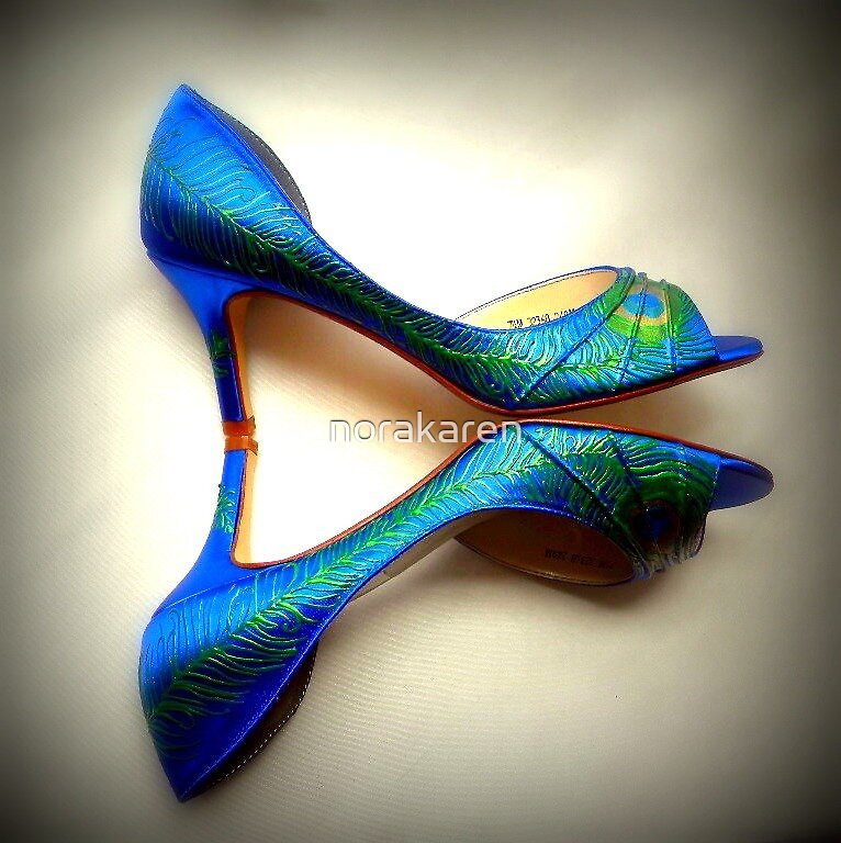 Peacock blue heels \