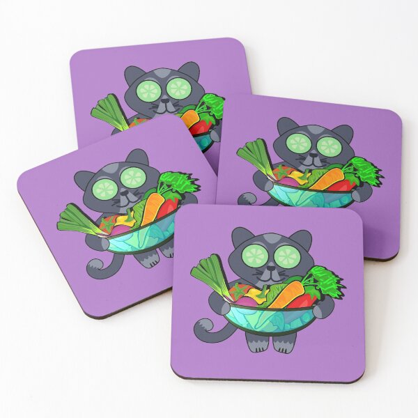 Item preview, Lindo gato amante de las verduras designed and sold by catnbloom.
