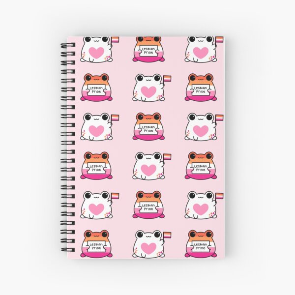 Lesbian Pride Frogs Spiral Notebook