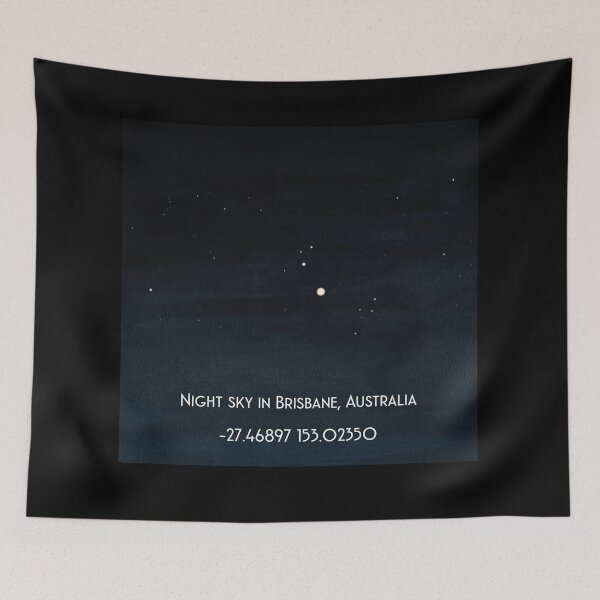 Item preview, Brisbane Night Sky designed and sold by UncleStuScience.