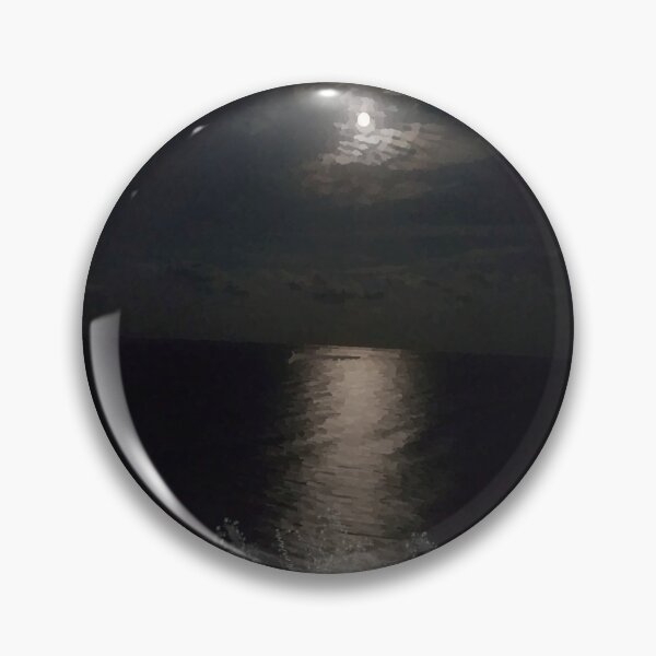 Item preview, Moonlight watercolor picture of the Atlantic. designed and sold by YR-Collections.