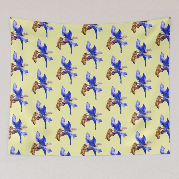 Item preview, Borage Flower Bee designed and sold by FigTreeMagick.