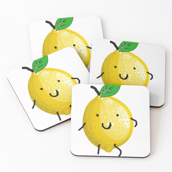 Item preview, Cute cartoon lemon with smily face yellow tshirt/sticker summery fruit designed and sold by Paintingladycat.